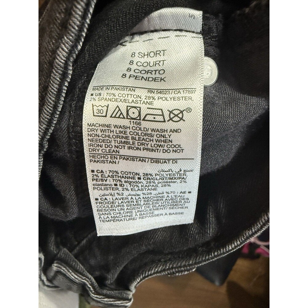 Old Navy Rockstar Super Skinny Jeans High Rise Women Size 8 short Stretch Black - Picture 9 of 9